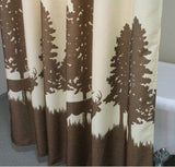 Bathroom Curtain - A perfect way to feel closer to a forest while taking a shower