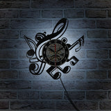 Music Notes Wall Clock