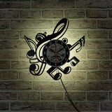 Music Notes Wall Clock