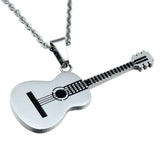 Stainless Steel Guitar Necklace