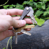 Portable, Flexible Key chain Organizer