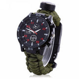 6 in 1 Survival Paracord Bracelet and Watch