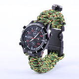 6 in 1 Survival Paracord Bracelet and Watch