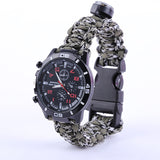 6 in 1 Survival Paracord Bracelet and Watch