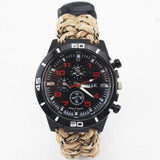 6 in 1 Survival Paracord Bracelet and Watch