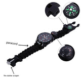 6 in 1 Survival Paracord Bracelet and Watch
