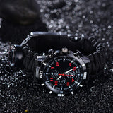 6 in 1 Survival Paracord Bracelet and Watch