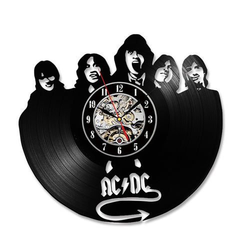 AC/DC Vinyl-shaped Wall Clock