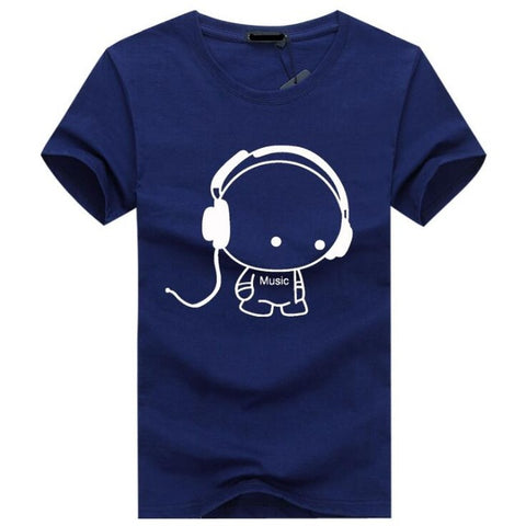 Musical Cartoon T-shirt - Blue
