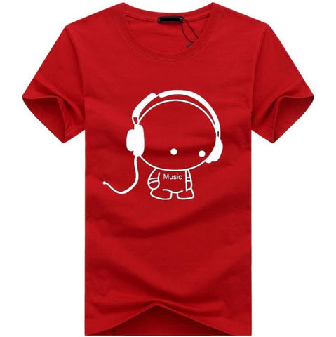 Musical Cartoon T-shirt - Red