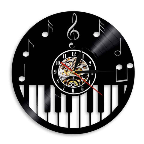 Piano LP-shaped Wall Clock